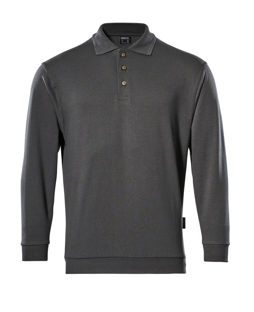 MASCOT® Trinidad Polo-Sweatshirt 00785-280 Dunkelanthrazit