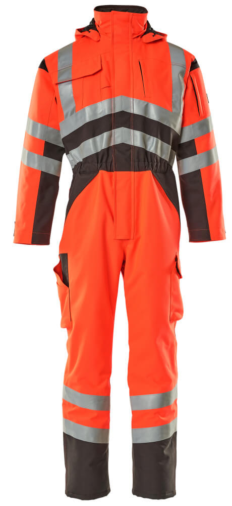 MASCOT® Safara Winteroverall 11019-025 Hi-vis Rot/Dunkelanthrazit