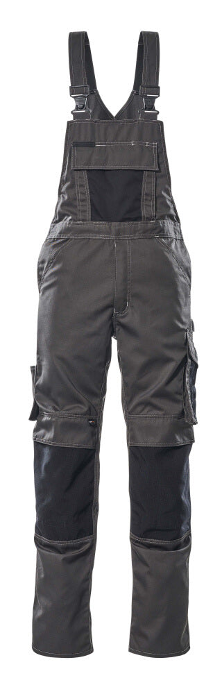 MASCOT® Augsburg Latzhose mit Knietaschen 12169-442 Dunkelanthrazit/Schwarz