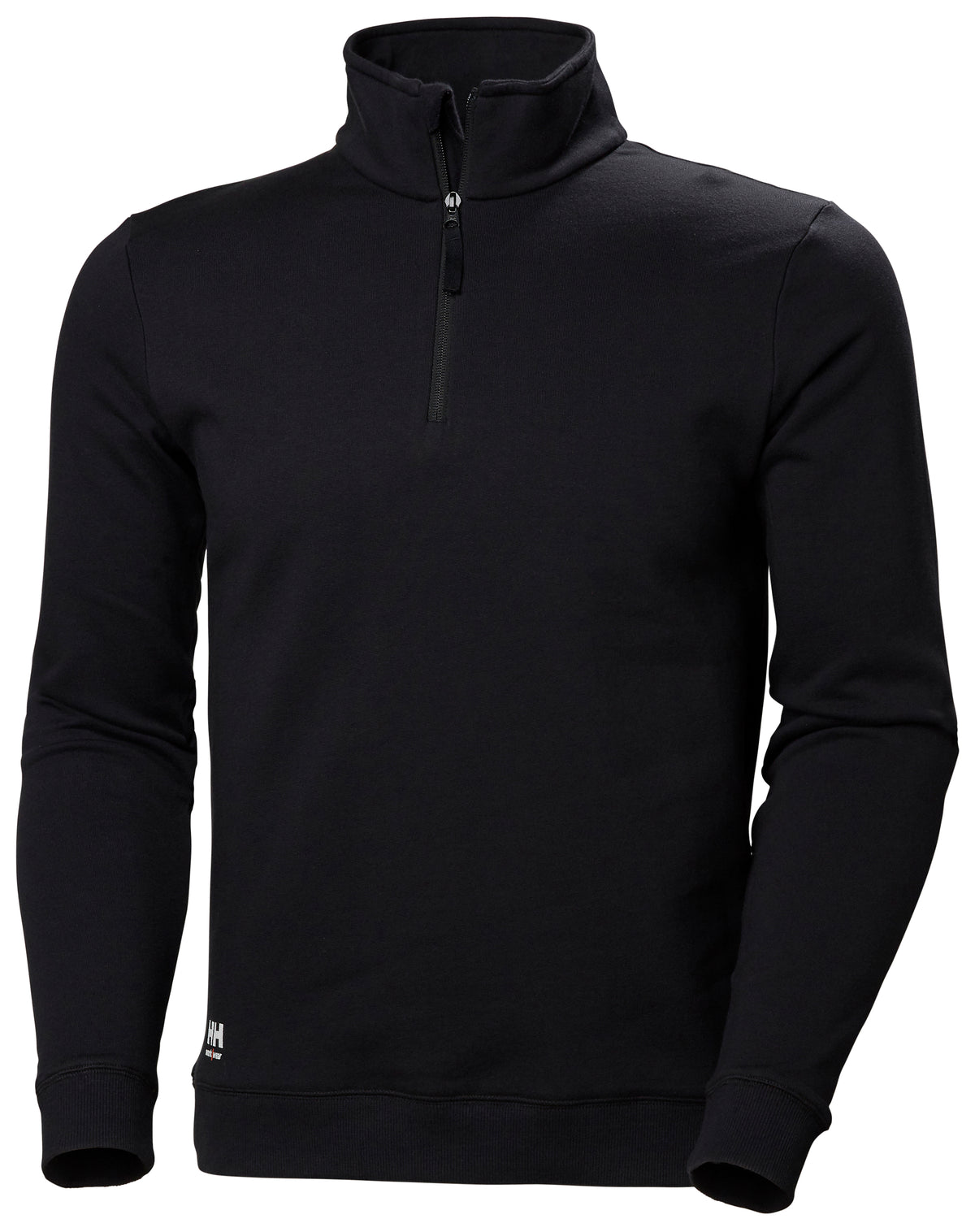 Manchester Half Zip Sweatshirt Black (991) – Vorderansicht