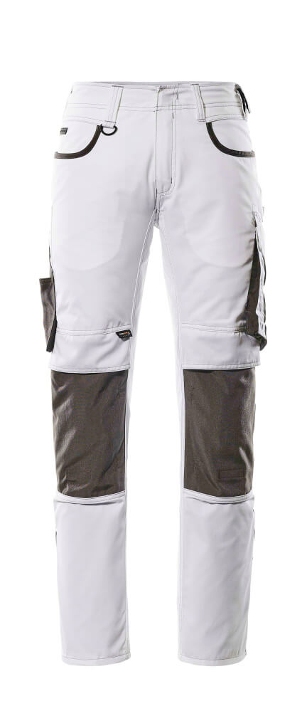 MASCOT® Lemberg Hose mit Knietaschen 13079-230 Weiß/Dunkelanthrazit