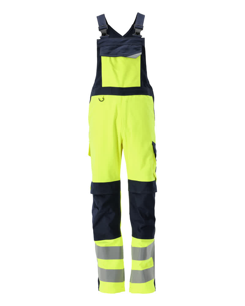 MASCOT® Davos Latzhose mit Knietaschen 13869-216 Hi-vis Gelb/Schwarzblau