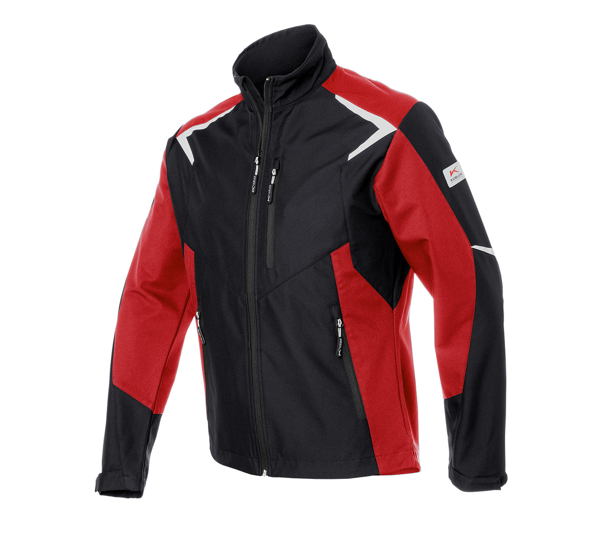 KÜBLER BODYFORCE Softshell Jacke 1425 5375 schwarz/mittelrot