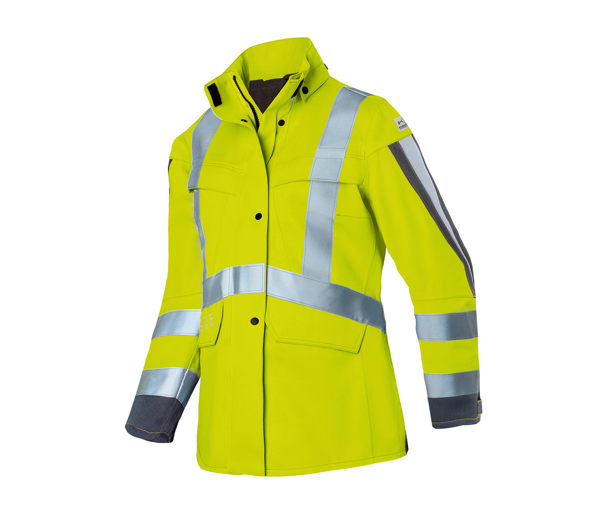 KÜBLER PROTECTIQ HIGH VIS Wetterjacke Damen ARC2 PSA 3 1495 8430 warngelb/anthrazit