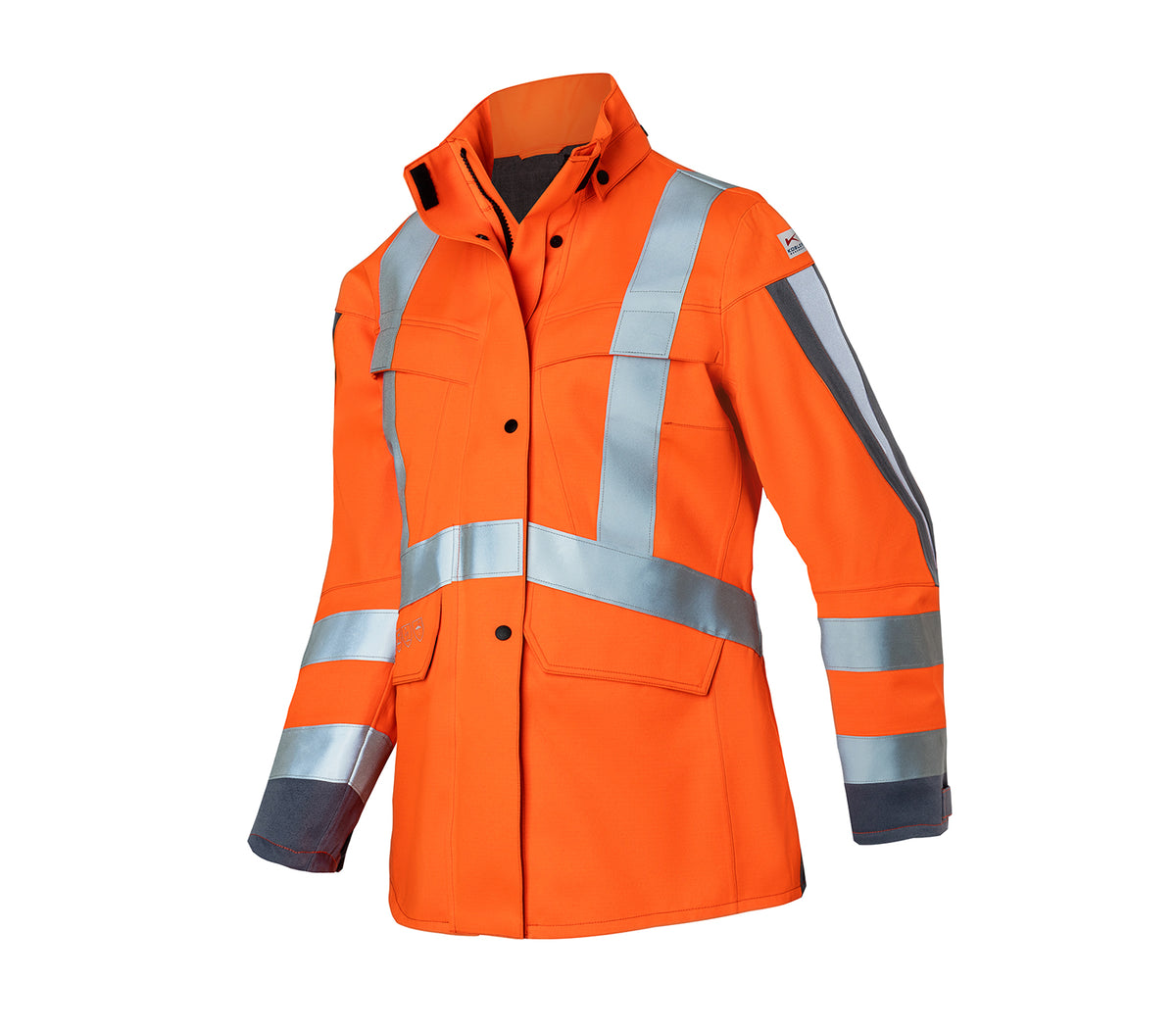 KÜBLER PROTECTIQ HIGH VIS Wetterjacke Damen ARC2 PSA 3 1495 8430 warnorange/anthrazit