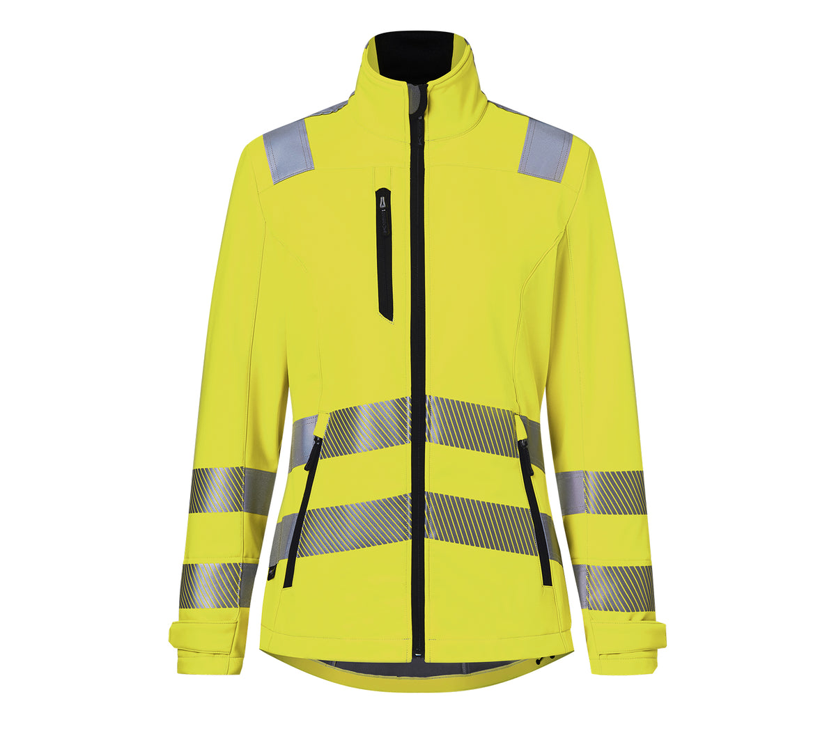 KÜBLER REFLECTIQ Softshell Jacke Damen PSA 2 1509 8427 warngelb