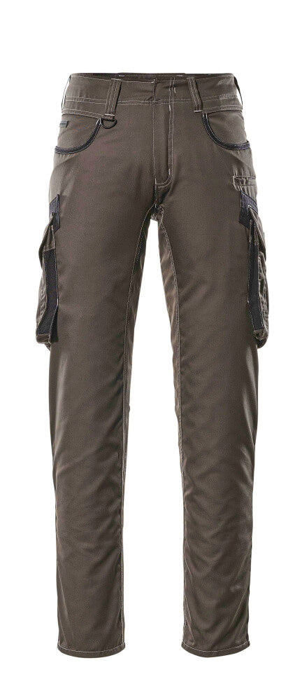 MASCOT® Ingolstadt Hose mit Schenkeltaschen 16279-230 Dunkelanthrazit/Schwarz
