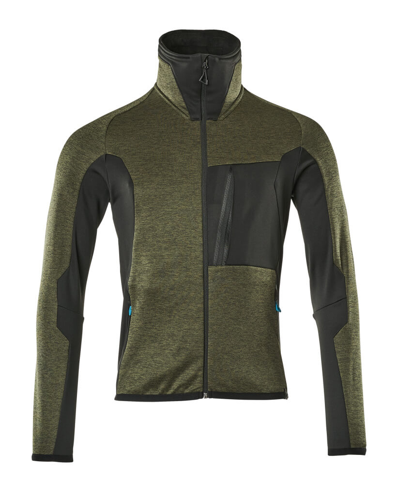 MASCOT® Fleecejacke 17103-316 Moosgrün/Schwarz