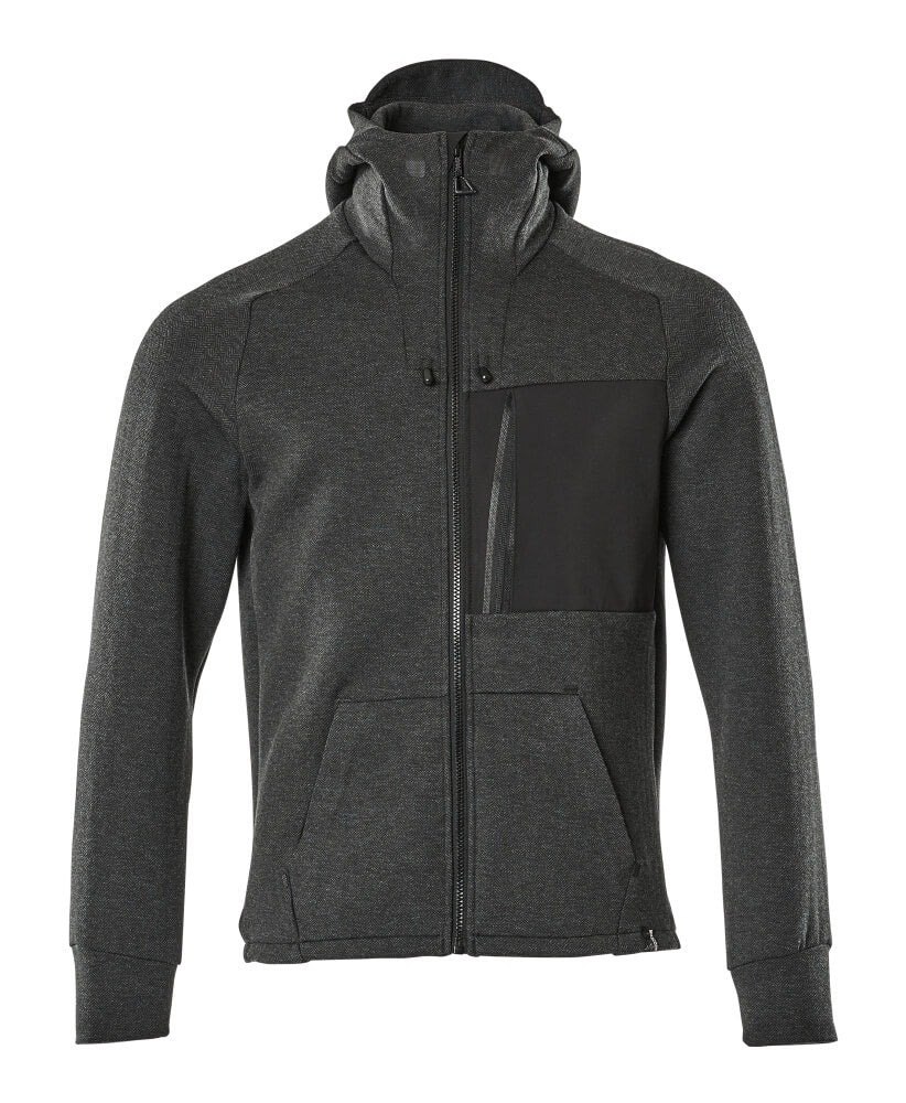 MASCOT® Kapuzenpullover mit Reißverschluss 17384-319 Schwarz