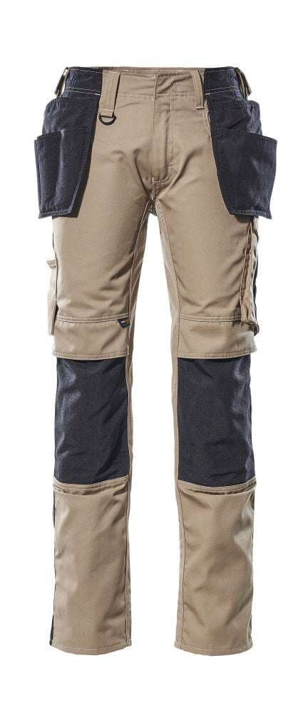 MASCOT® Kassel Hose mit Hängetaschen 17631-442 Hellkhaki/Schwarz