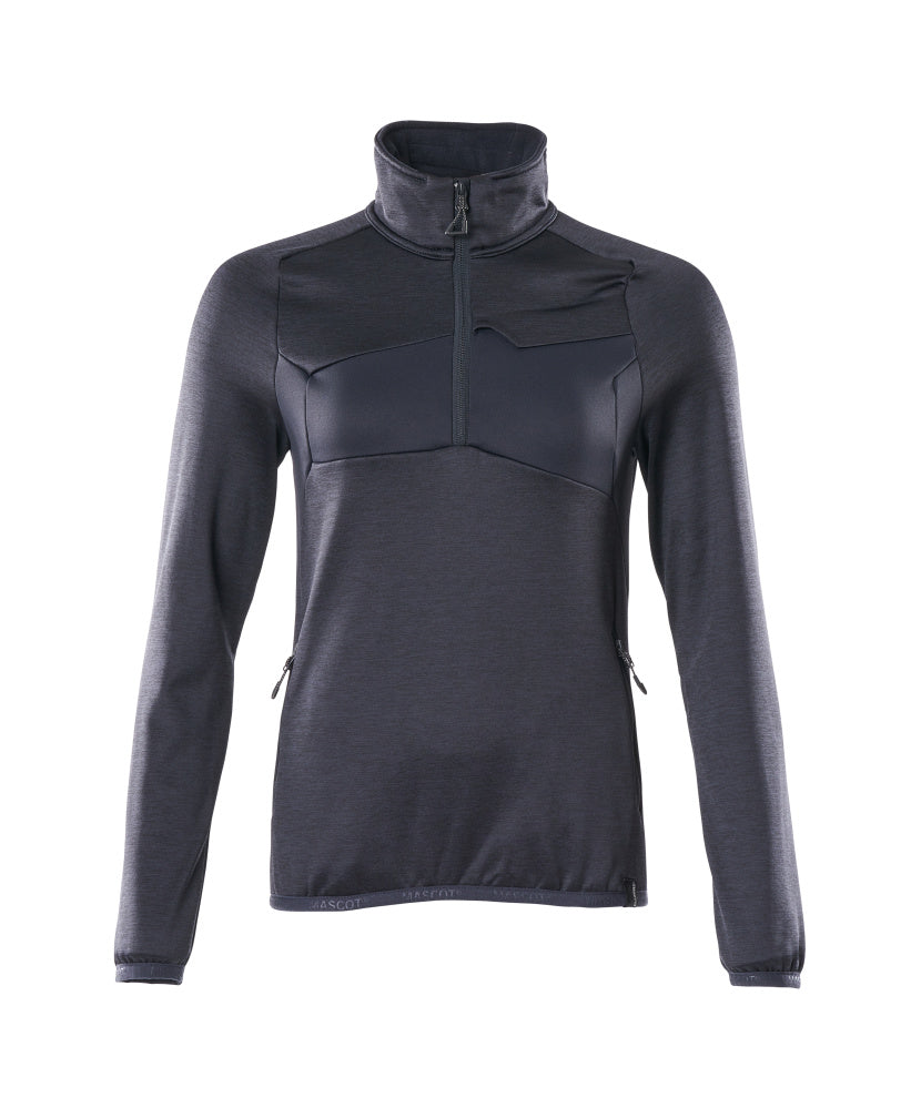 MASCOT® Fleecejacke mit kurzem Reißverschluss 18053-316 Schwarzblau
