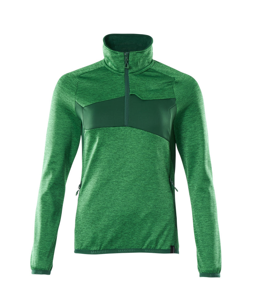 MASCOT® Fleecejacke mit kurzem Reißverschluss 18053-316 Grasgrün/Grün