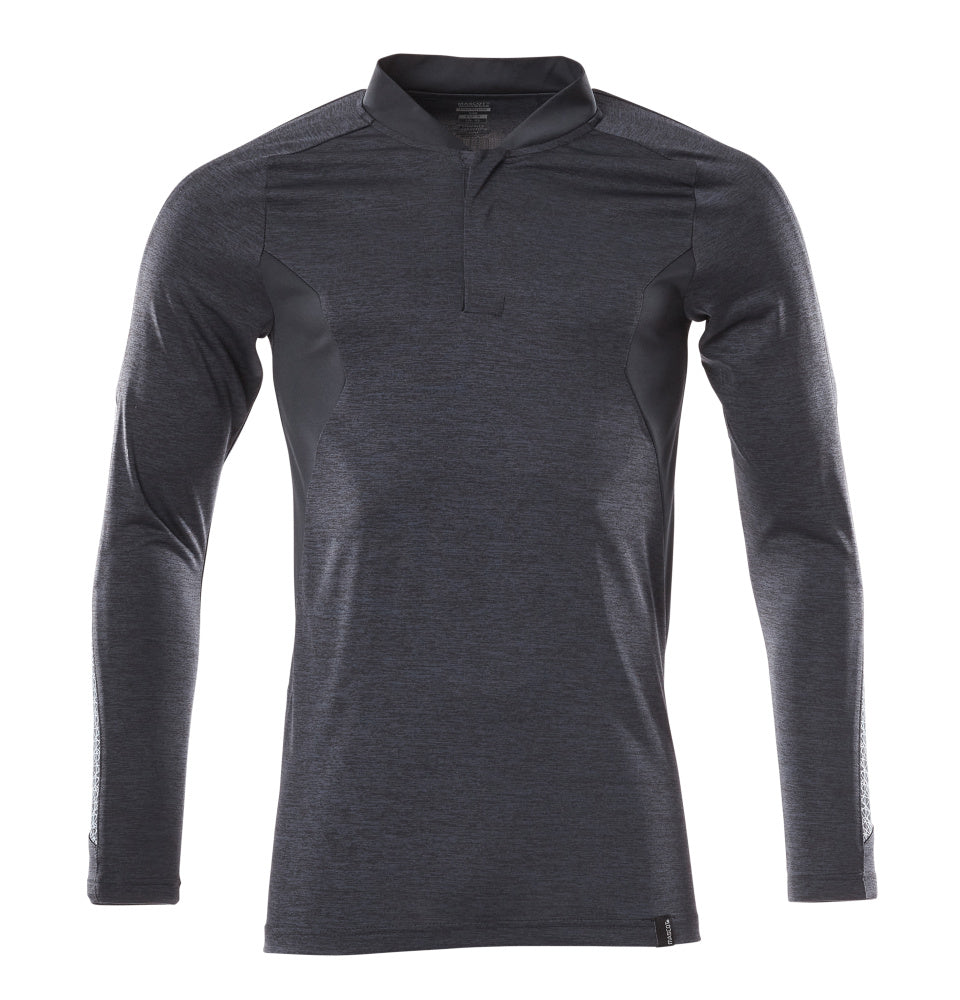 MASCOT® Polo-Shirt, Langarm 18081-810 Schwarzblau meliert