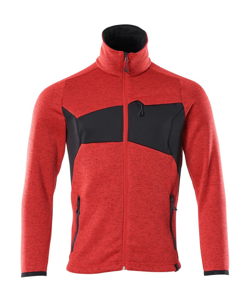 MASCOT® Strickpullover mit Reißverschluss 18105-951 Verkehrsrot/Schwarz