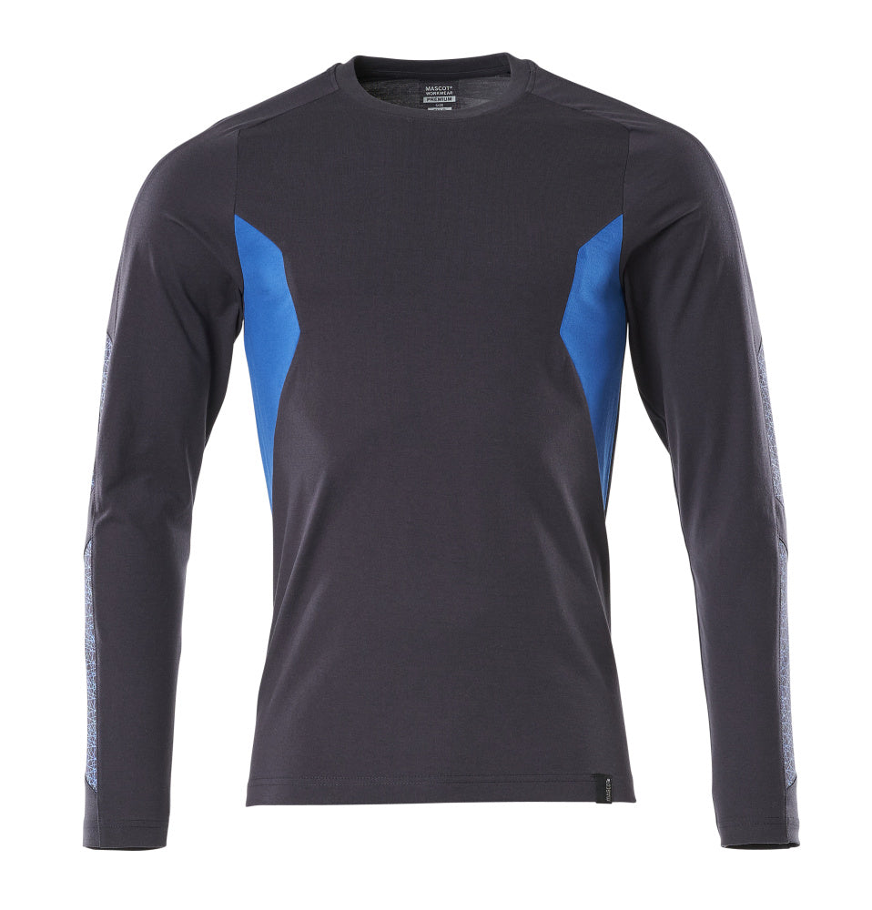 MASCOT® Langarmshirt 18381-959 Schwarzblau/Azurblau