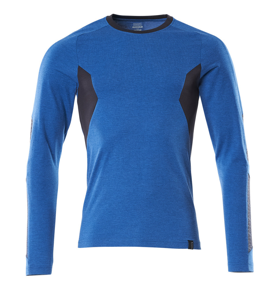 MASCOT® Langarmshirt 18381-959 Azurblau/Schwarzblau