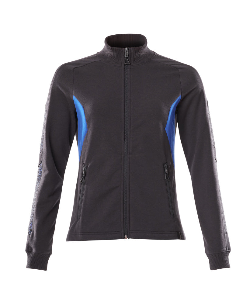 MASCOT® Sweatshirt mit Reißverschluss 18494-962 Schwarzblau/Azurblau