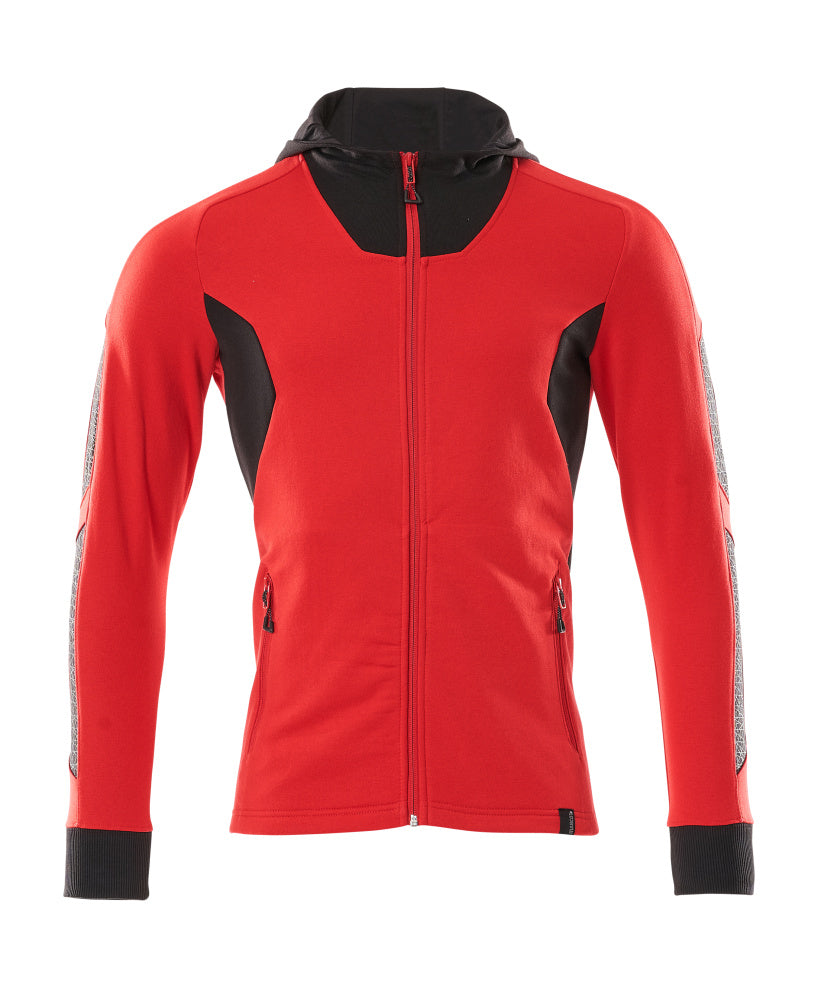 MASCOT® Kapuzenpullover mit Reißverschluss 18584-962 Verkehrsrot/Schwarz
