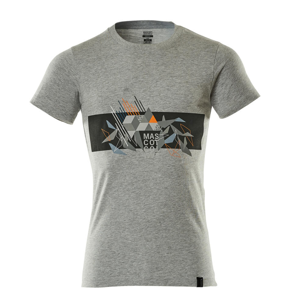 MASCOT® T-Shirt 19182-965 Grau-meliert/Hi-vis Orange