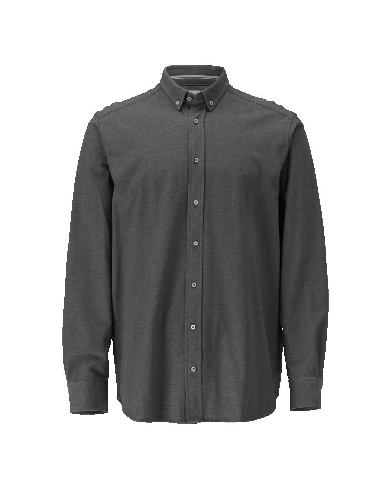 MASCOT® Hemd 20204-741 Dunkelanthrazit/Hellgrau-meliert