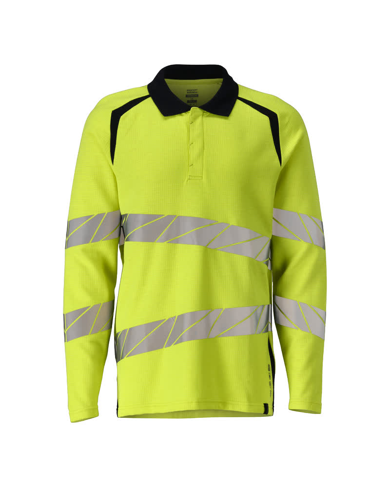 MASCOT® Polo-Shirt, Langarm 21383-327 Hi-vis Gelb/Schwarzblau