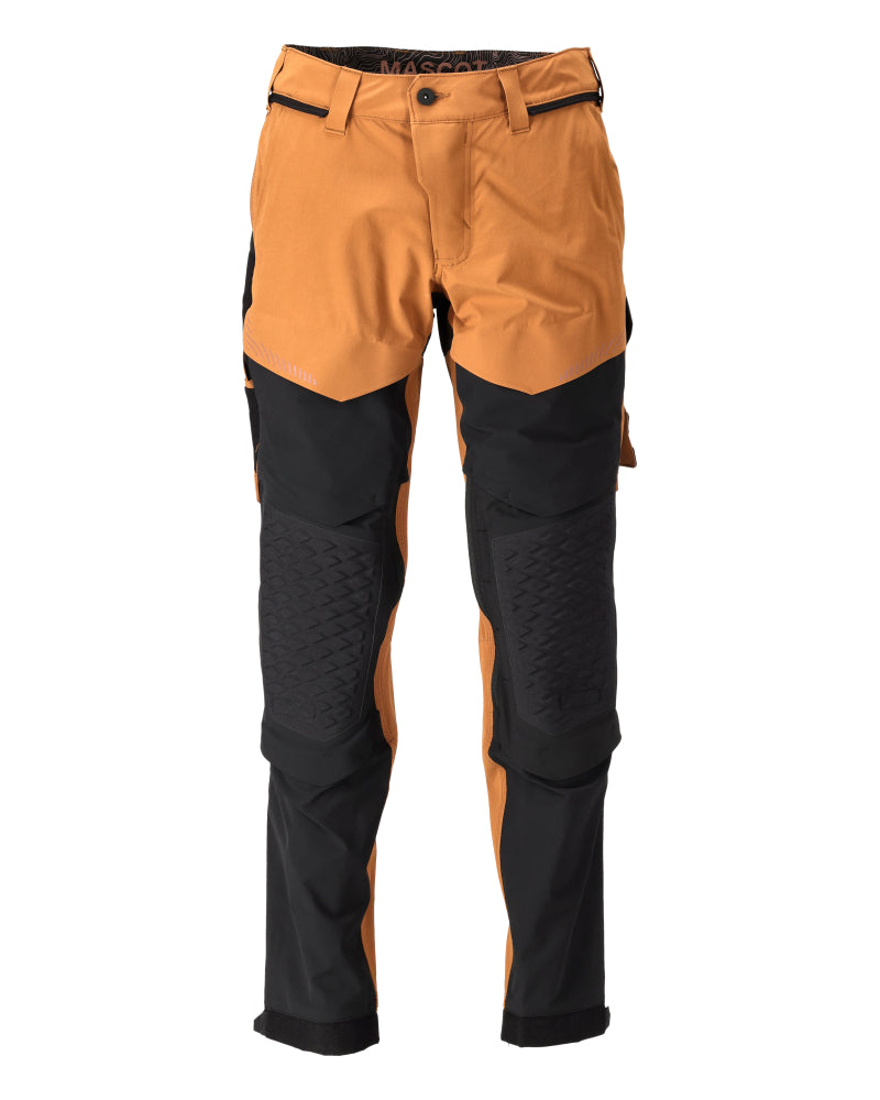 MASCOT® Hose mit Knietaschen 22279-605 Nussbraun/Schwarz