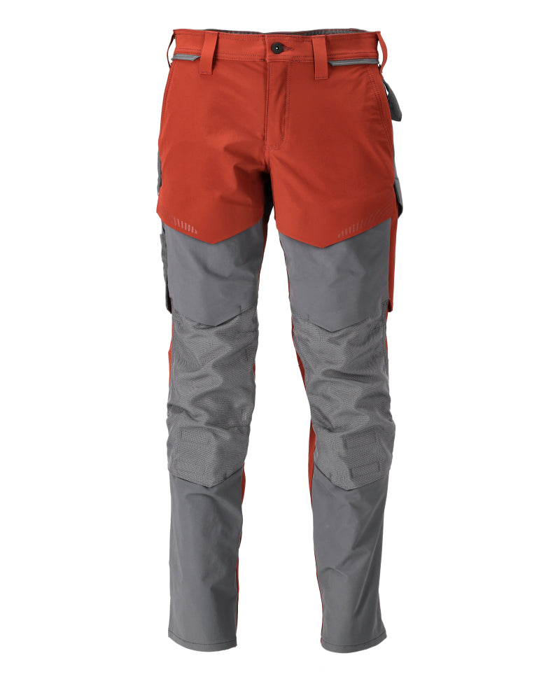 MASCOT® Hose mit Knietaschen 22379-311 Herbstrot/Anthrazitgrau