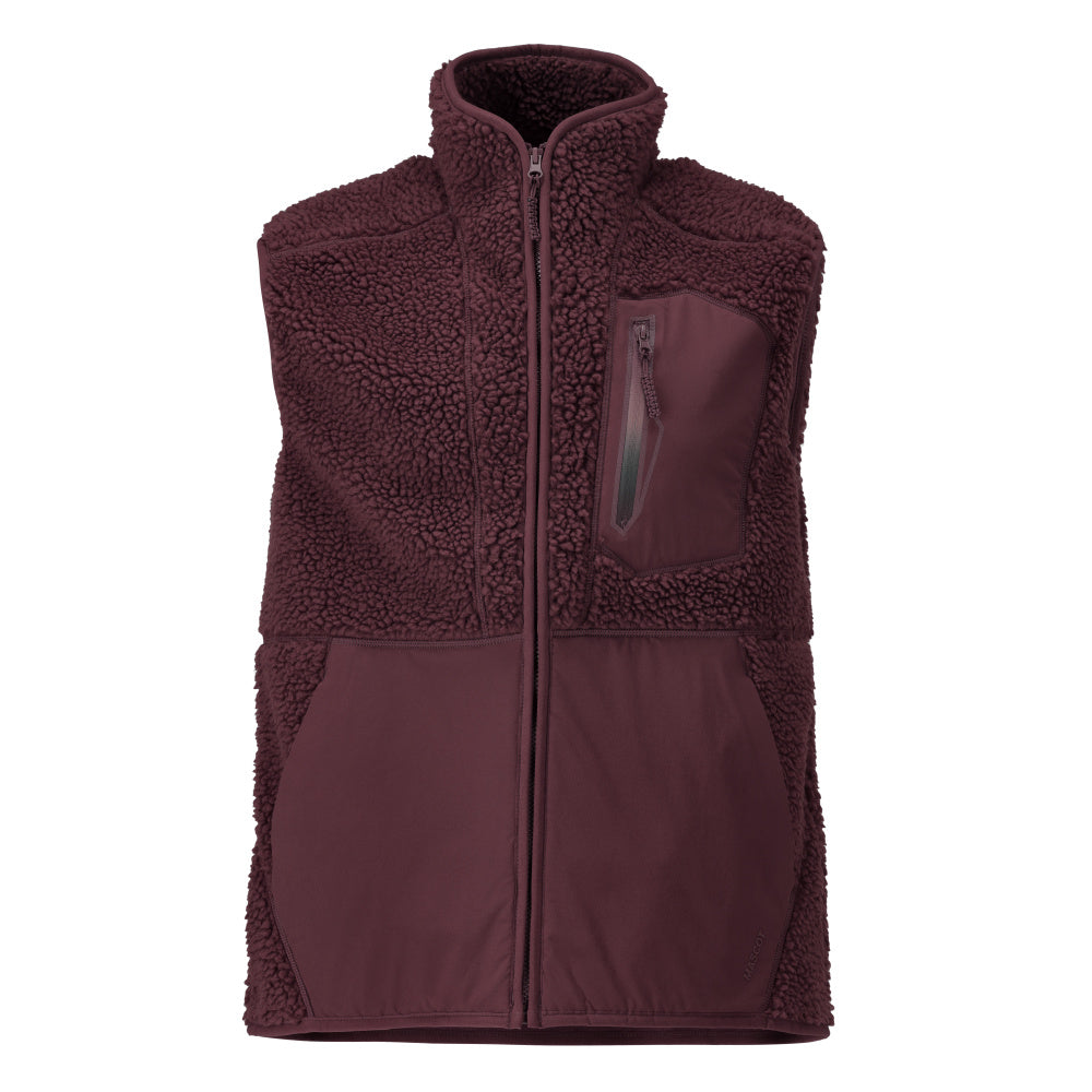 MASCOT® Faserpelz Weste mit Reißverschluss 22465-682 Bordeaux
