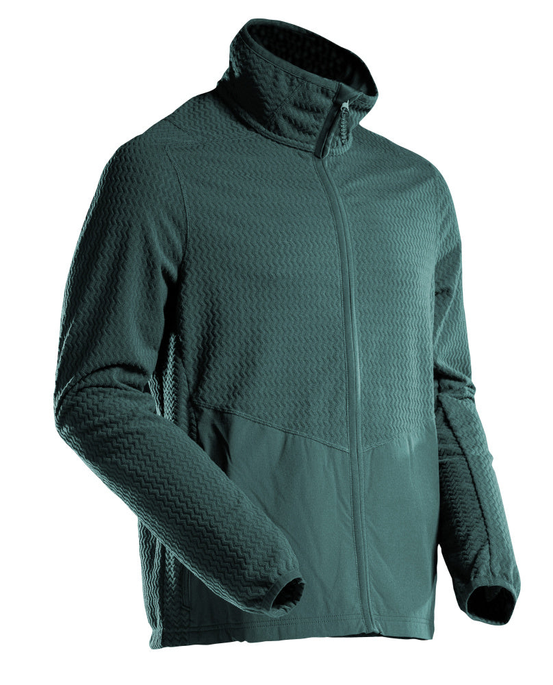 MASCOT® Microfleece Pullover mit Reißverschluss 22803-639 Waldgrün