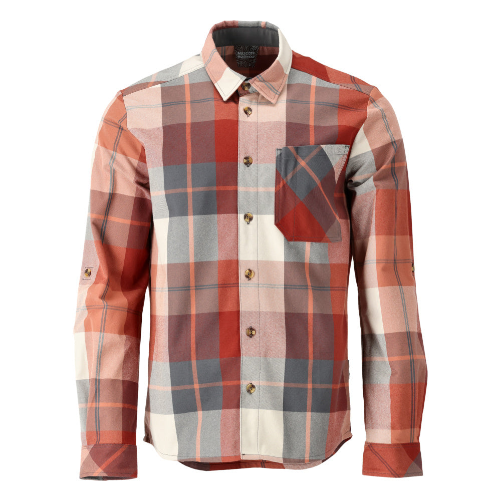 MASCOT® Hemd 22904-446 Herbstrot-kariert