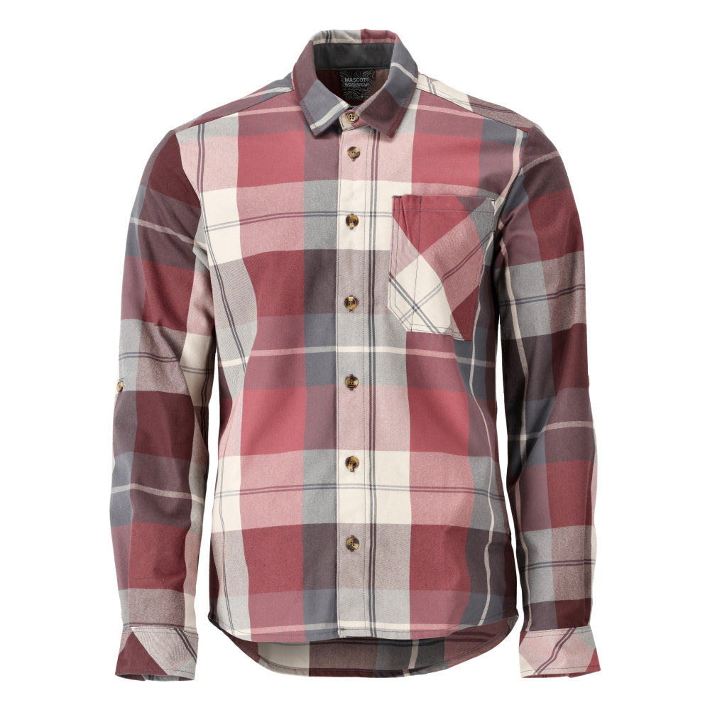 MASCOT® Hemd 22904-446 Bordeaux-kariert