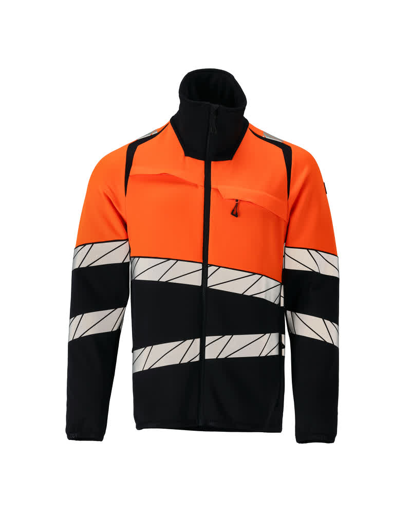 MASCOT® Fleecejacke 25003-315 Schwarzblau/Hi-vis Orange