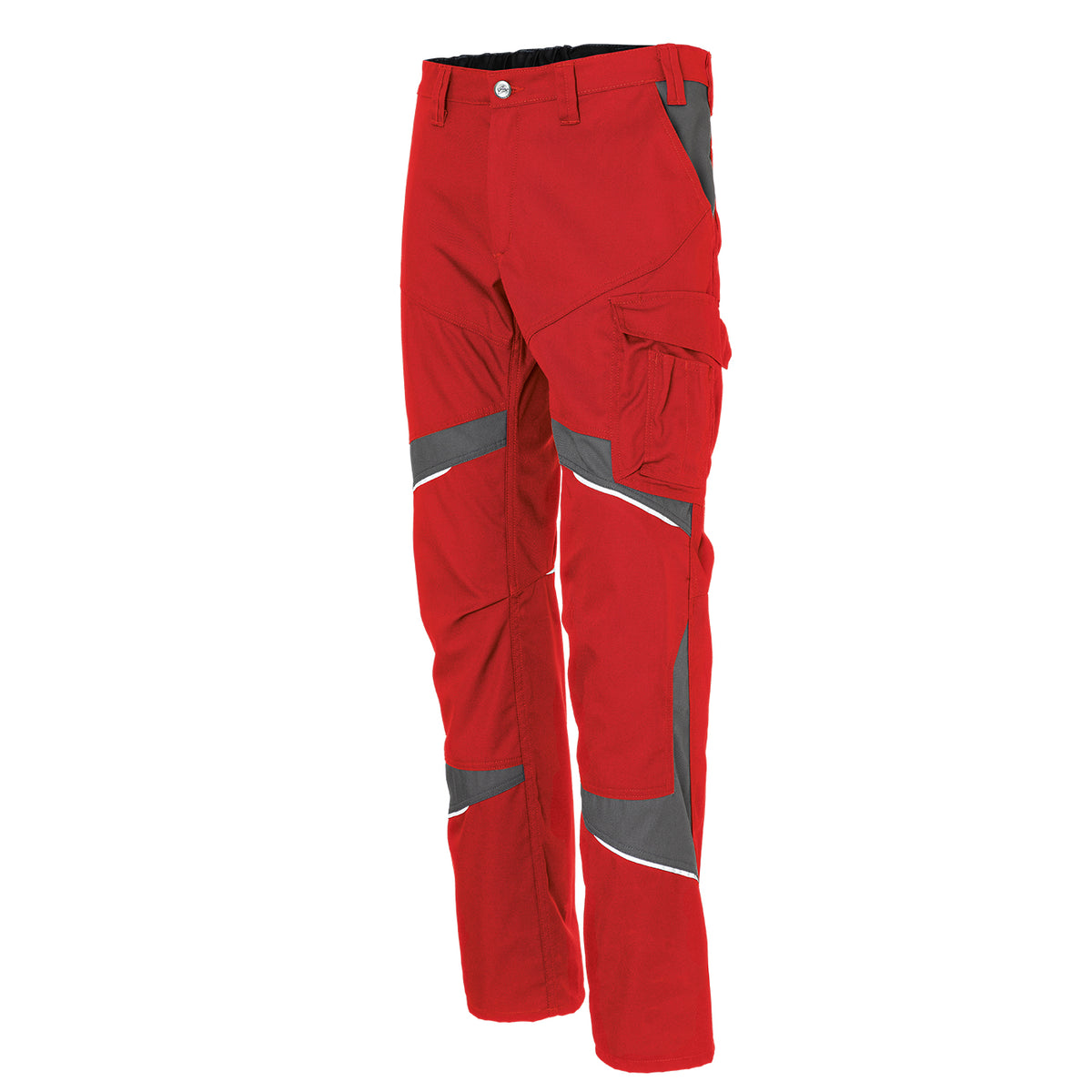 KÜBLER ACTIVIQ cotton+ Damenhose 2550 3421 mittelrot/anthrazit