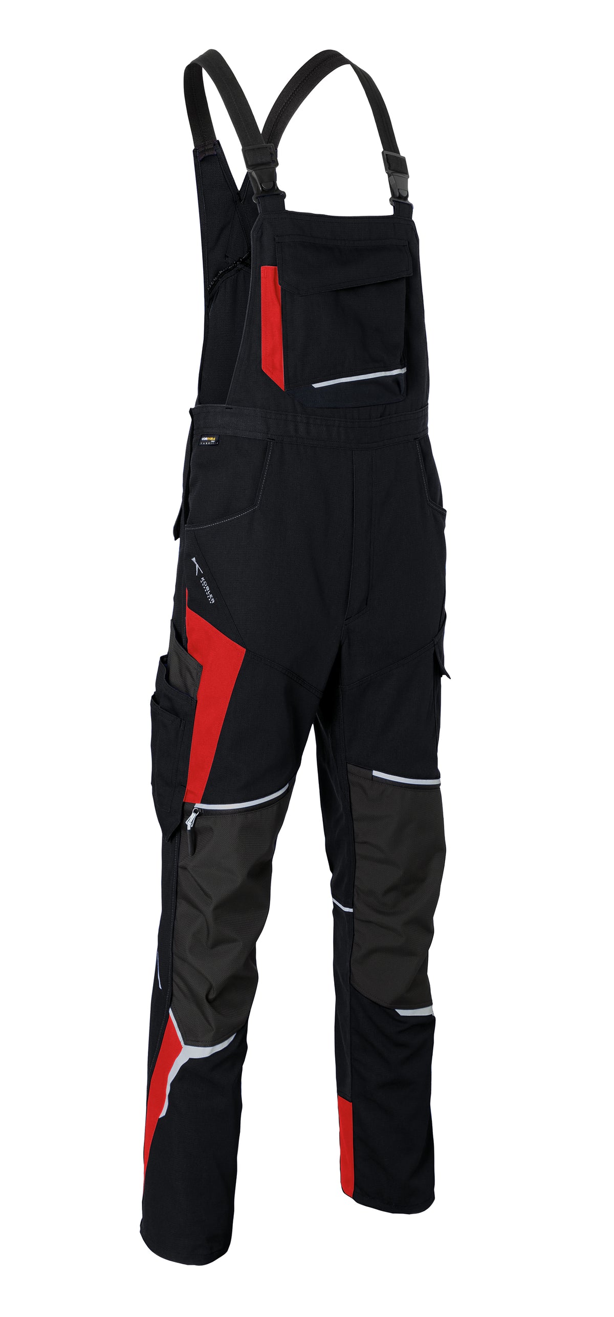 KÜBLER BODYFORCE Latzhose PSA 2 3125 5302 schwarz/mittelrot