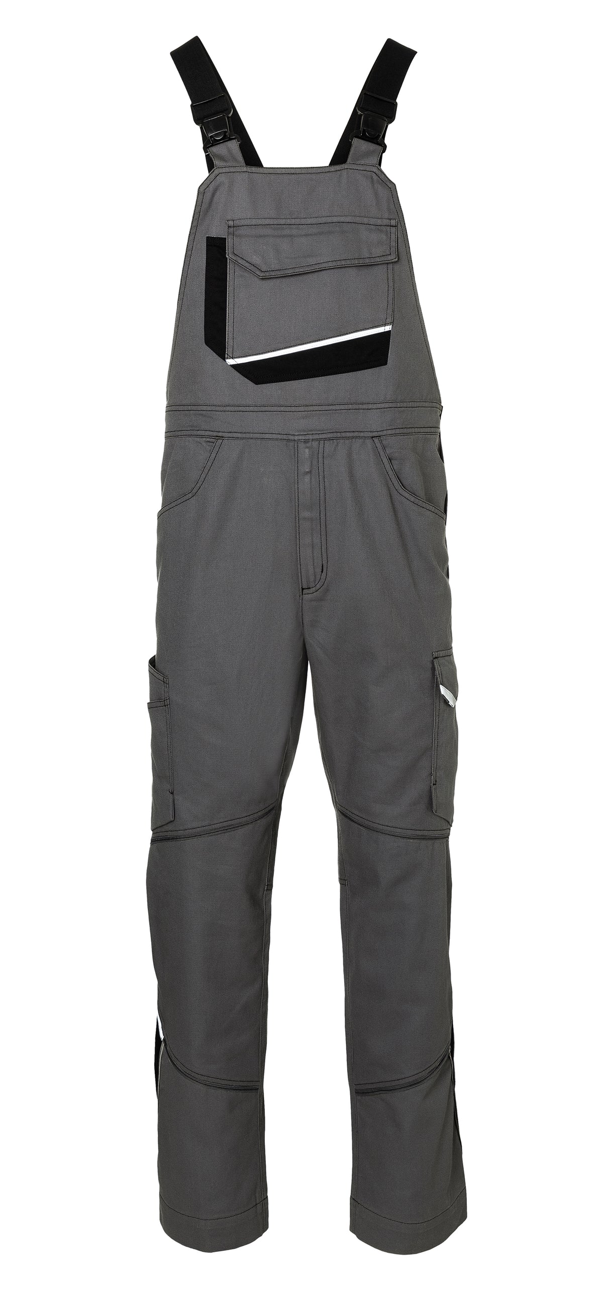 KÜBLER ICONIQ cotton Latzhose 3140 1301 anthrazit/schwarz