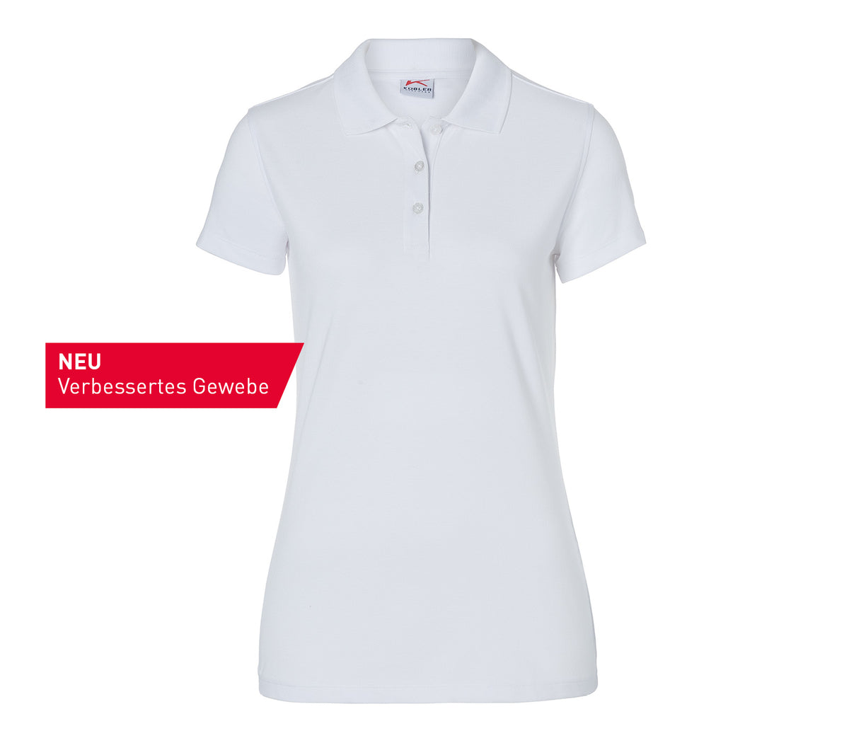 KÜBLER SHIRTS Polo Damen 5026 6300 weiß