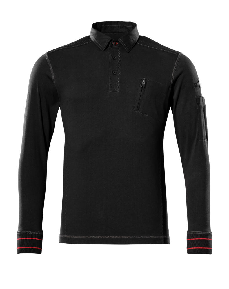 MASCOT® Ios Polo-Sweatshirt 50352-833 Schwarz