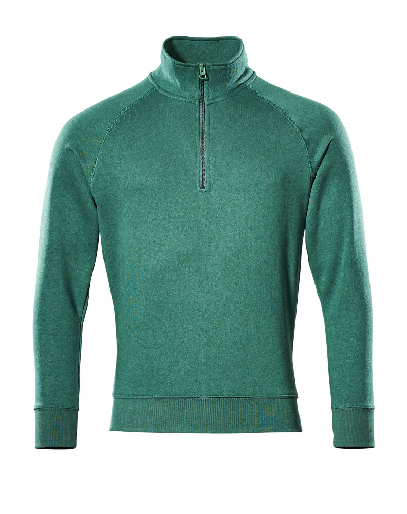 MASCOT® Nantes Sweatshirt mit kurzem Reißverschluss 50611-971 Grün
