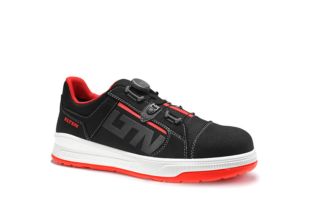 ELTEN ISAAK XXST BOA® black-red Low ESD S2 – Sicherheitshalbschuh