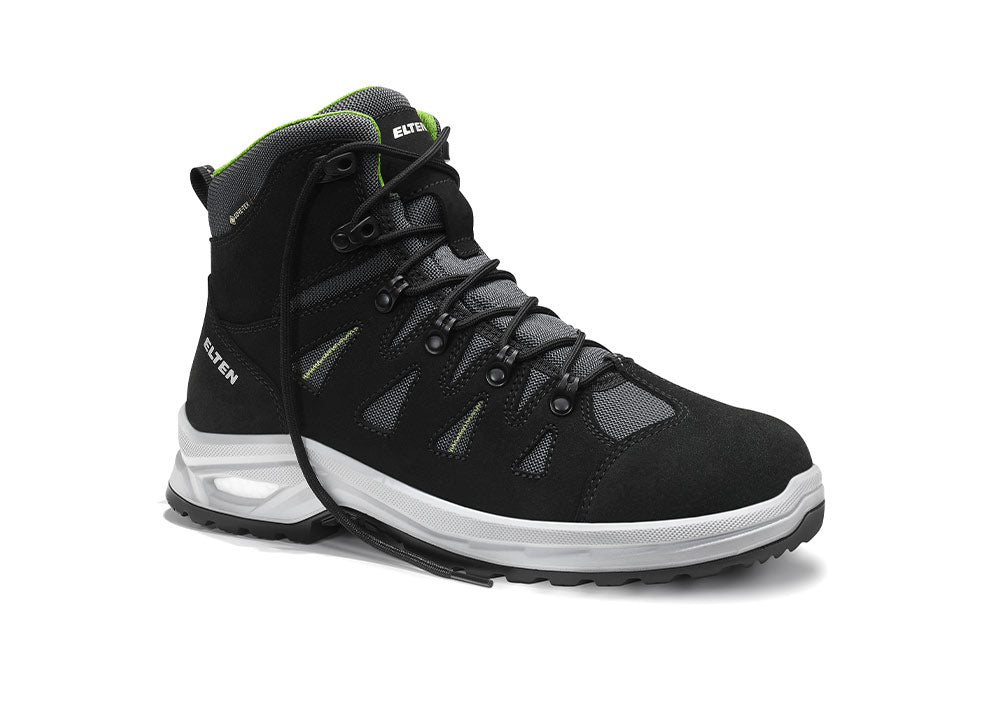 ELTEN RIWEMO XXP GTX® black-green Mid ESD S2 WR – Sicherheitsstiefel