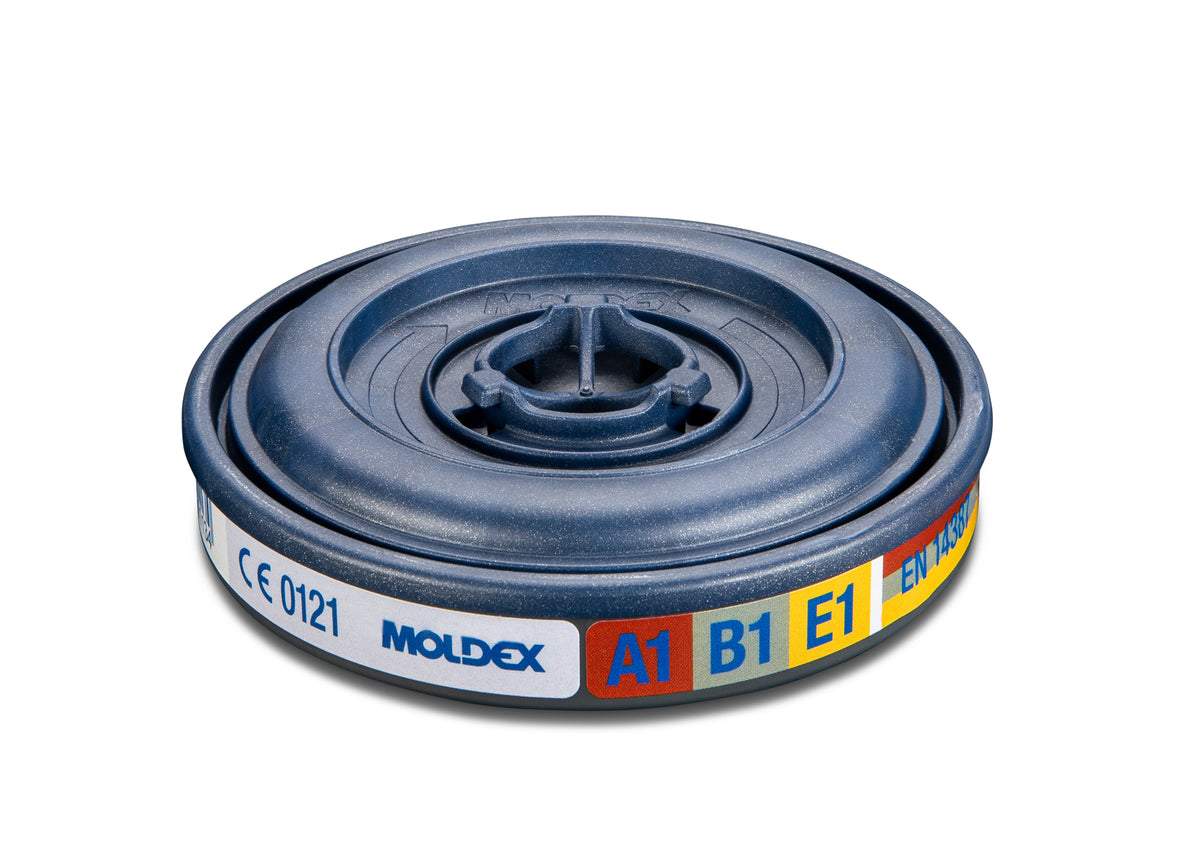 Moldex Gasfilter A1B1E1, für Serie 7000 + 9000, EasyLock®, organische Gase, anorganische Gase und Saure Gase
