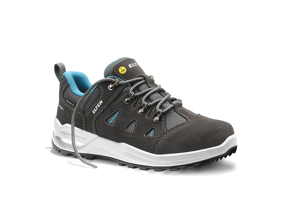 ELTEN ENYA XXF GTX® grey-turquoise Low ESD O2 WR – Berufshalbschuh