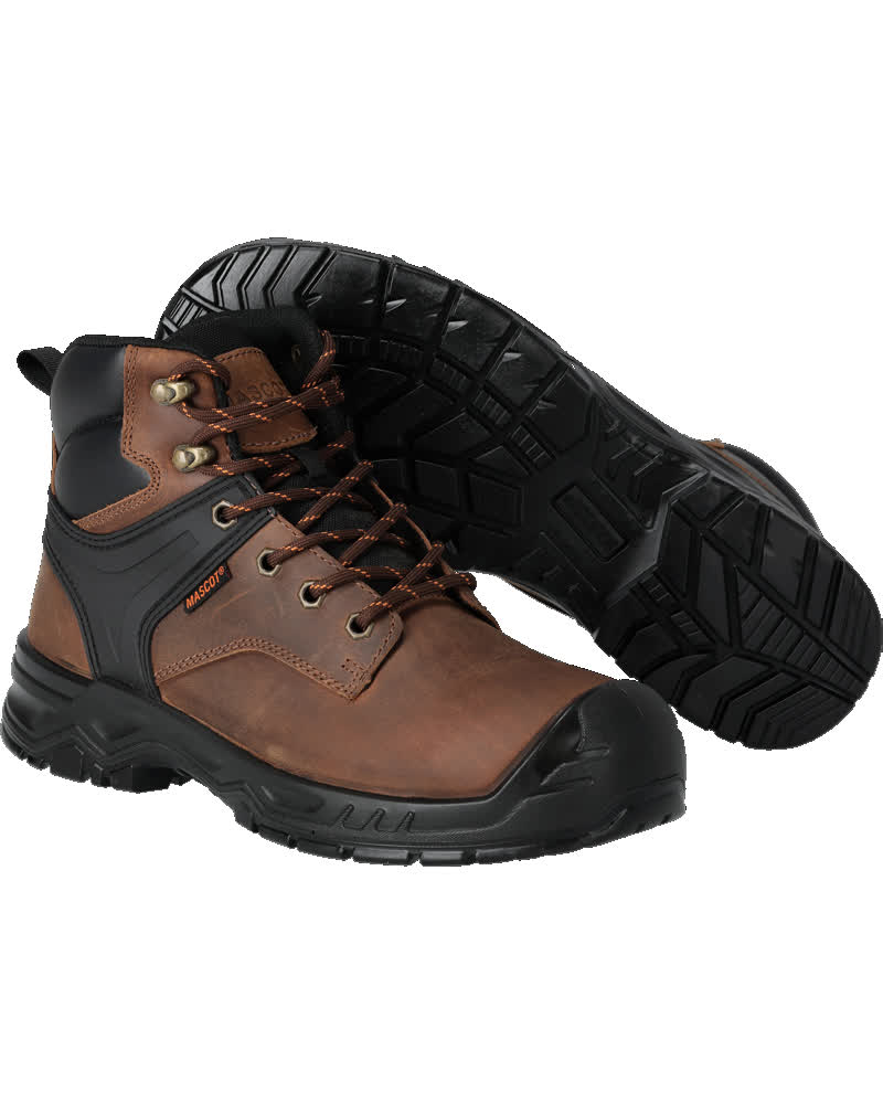 MASCOT® Sicherheitsstiefel F1002-715 Nussbraun/Schwarz