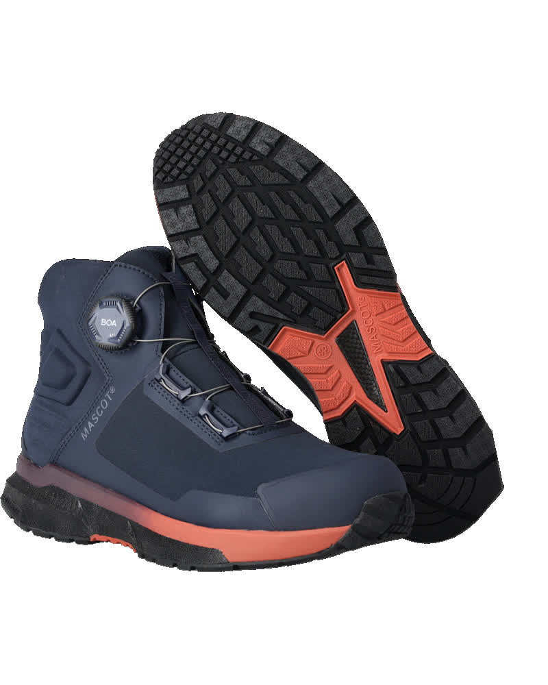 MASCOT® Sicherheitsstiefel F1681-704 Schwarzblau/Bordeaux