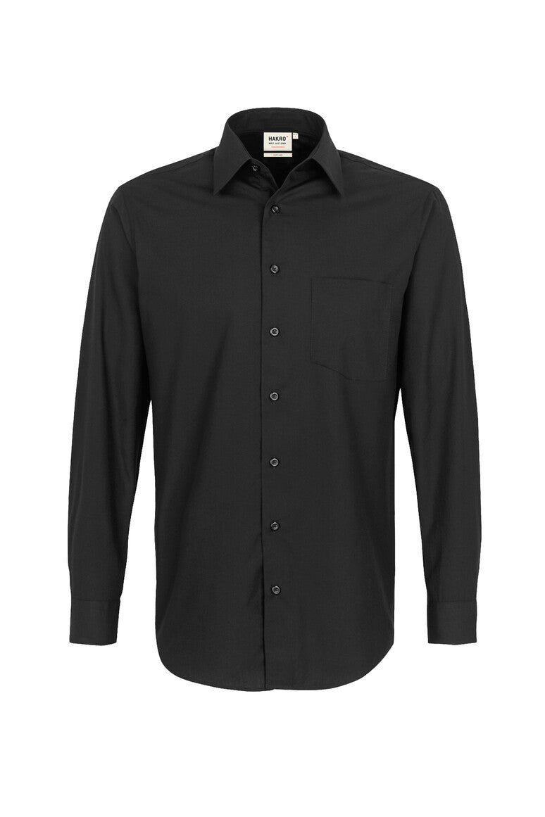 HAKRO Hemd MIKRALINAR® Comfort 123 schwarz