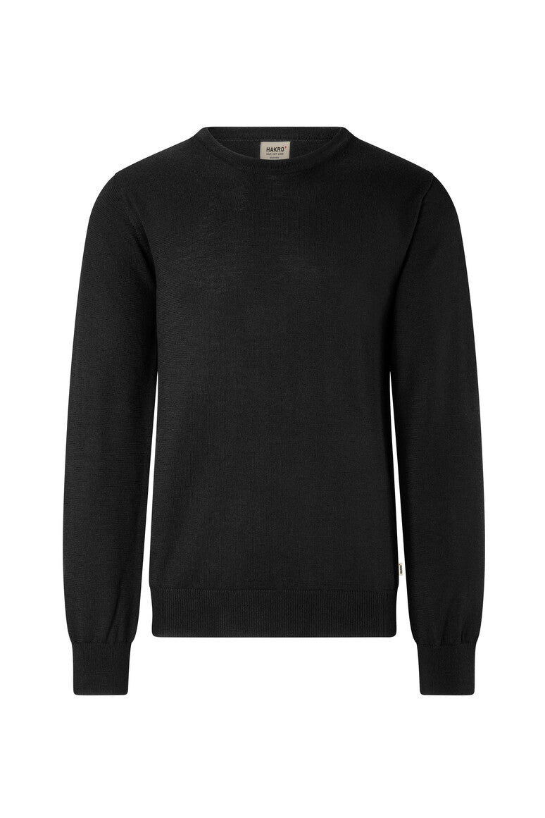 HAKRO Pullover Merino-Wolle 156 schwarz