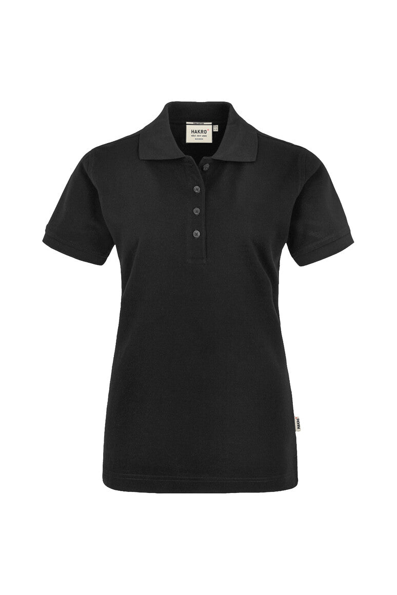 HAKRO Damen Poloshirt Pima-Baumwolle 201 schwarz
