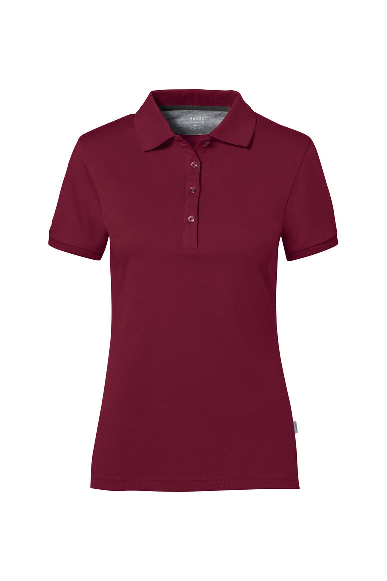 HAKRO COTTON TEC® Damen Poloshirt 214 weinrot