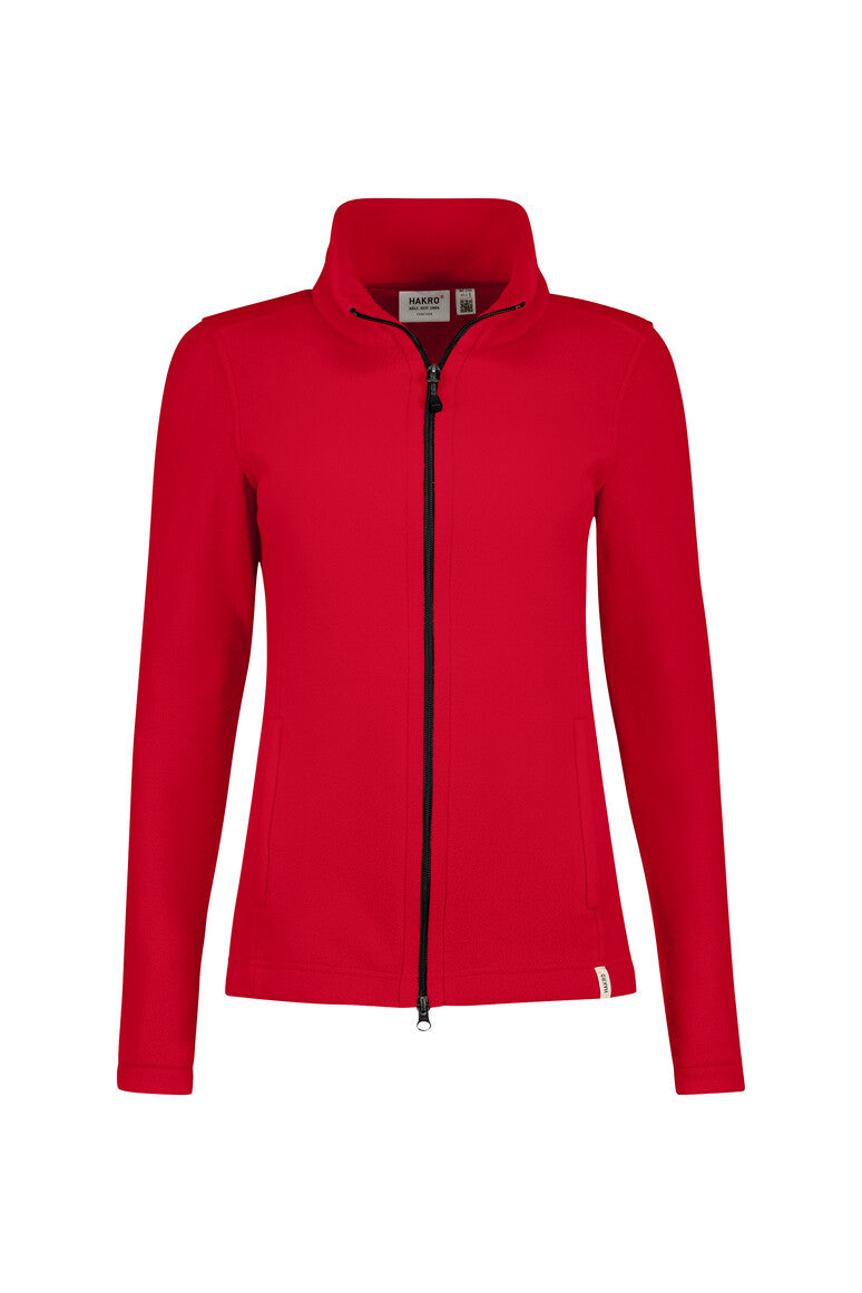 HAKRO Damen Fleecejacke ECO 246 rot