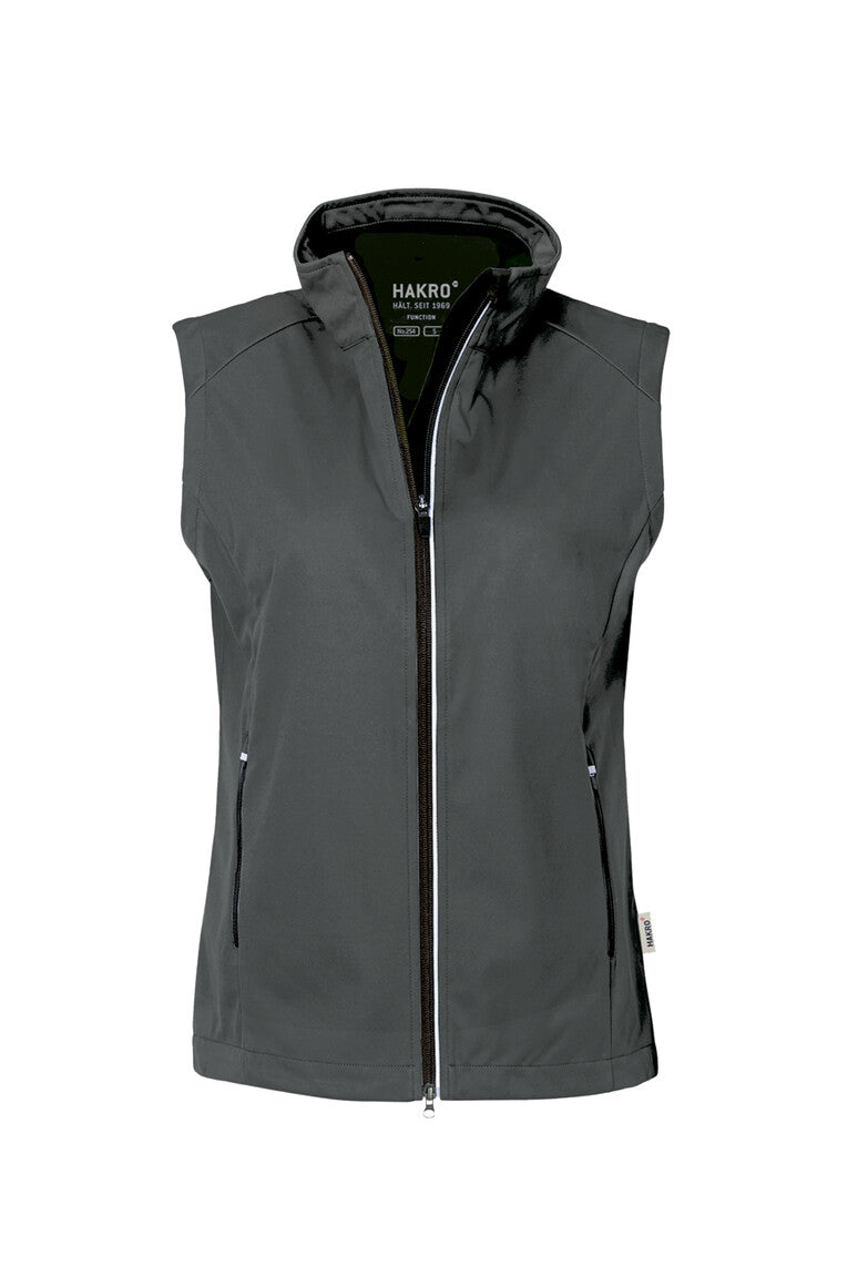 HAKRO Damen Light-Softshellweste 254 anthrazit